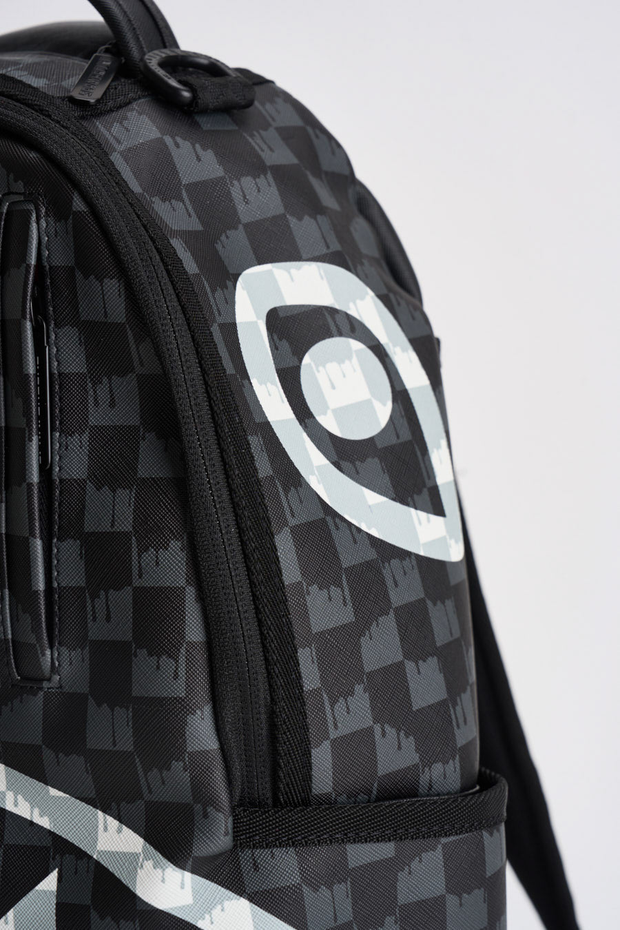 Zaino uomo check nero e grigio 8553  SPRAYGROUND 