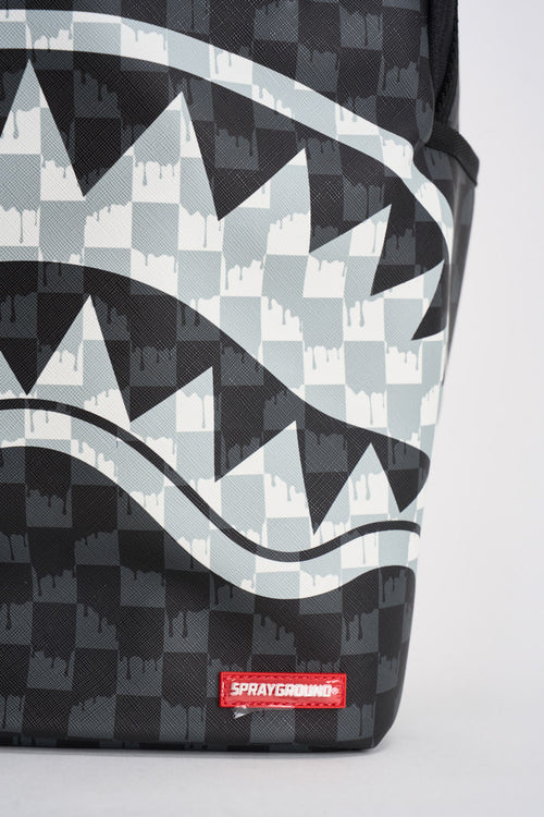 Zaino uomo check nero e grigio - 2