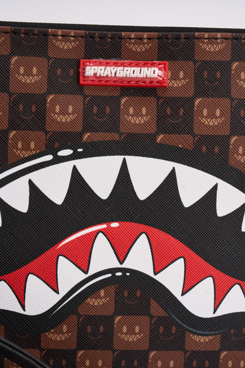 Pochette uomo Clutch con tracolla marrone 9307  SPRAYGROUND 