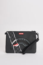 Pochette uomo Clutch con tracolla nera 9350  SPRAYGROUND 