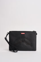 Pochette uomo Clutch con tracolla nera 9515  SPRAYGROUND 