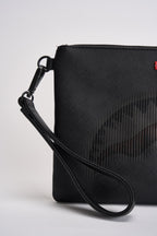 Pochette uomo Clutch con tracolla nera 9515  SPRAYGROUND 