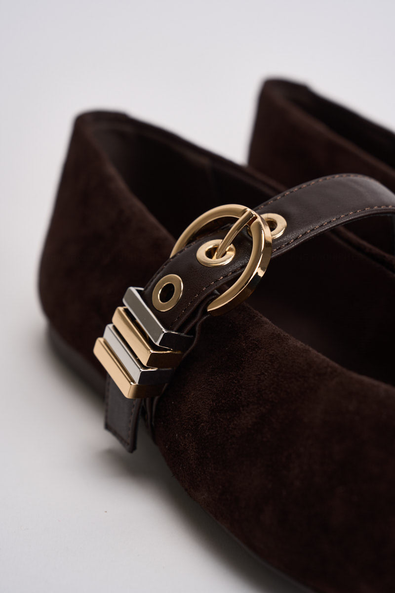 Ballerina donna Lucia in suede marrone LUCIA 205 STEVE MADDEN 