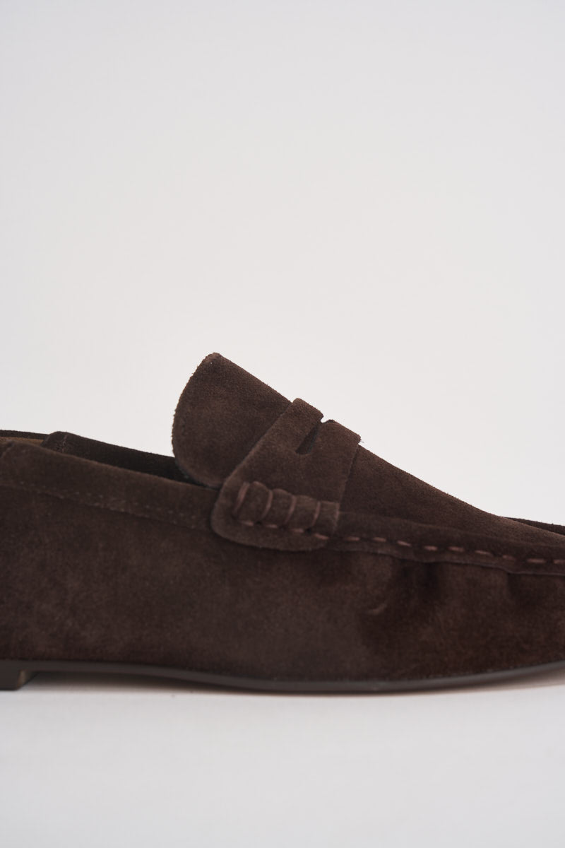 Mocassini donna Roger in suede cioccolato ROGER 880 STEVE MADDEN 