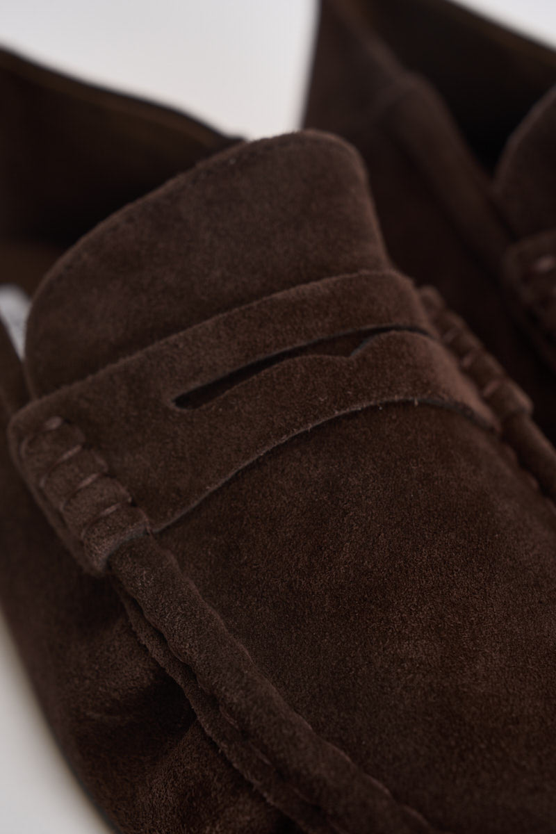 Mocassini donna Roger in suede cioccolato ROGER 880 STEVE MADDEN 