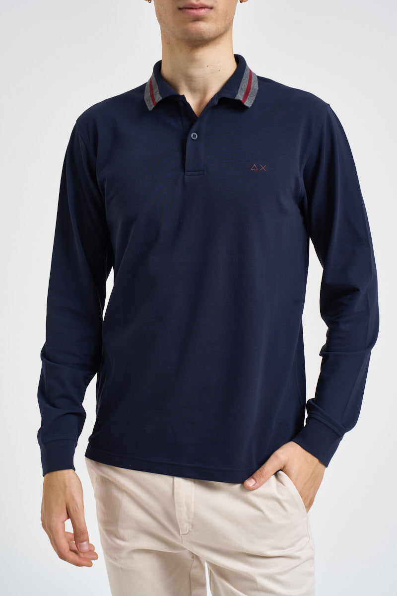 Polo uomo blu notte A46105 07 SUN68 