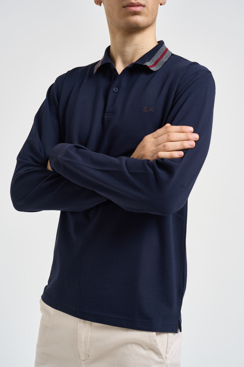Polo uomo blu notte A46105 07 SUN68 