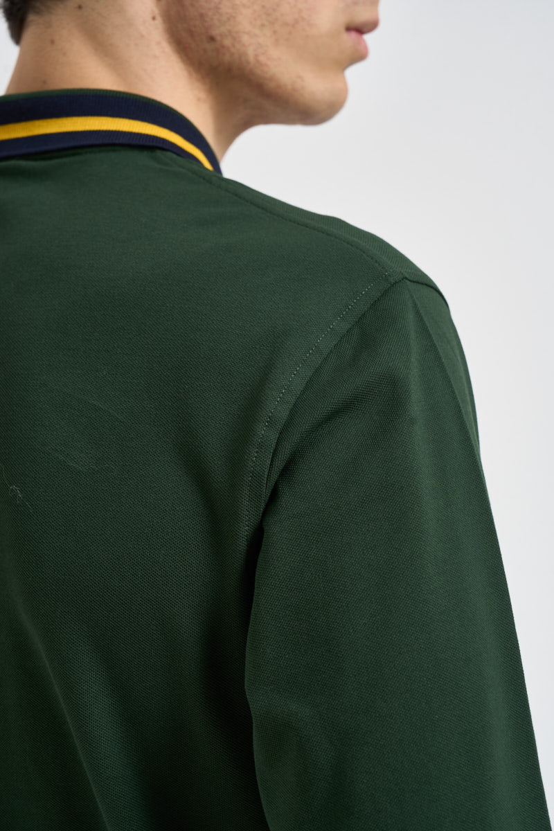 Polo uomo verde scuro A46105 37 SUN68 