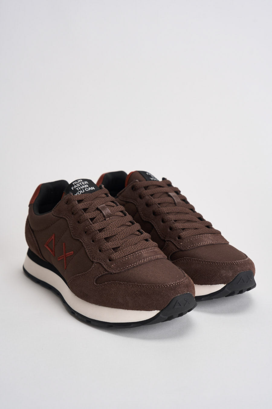 Sneakers uomo in suede e tessuto marrone CPZ46101 08 SUN68 
