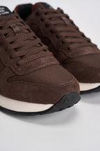 Sneakers uomo in suede e tessuto marrone CPZ46101 08 SUN68 