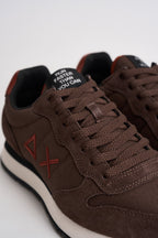 Sneakers uomo in suede e tessuto marrone CPZ46101 08 SUN68 
