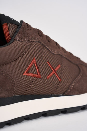 Sneakers uomo in suede e tessuto marrone - 9