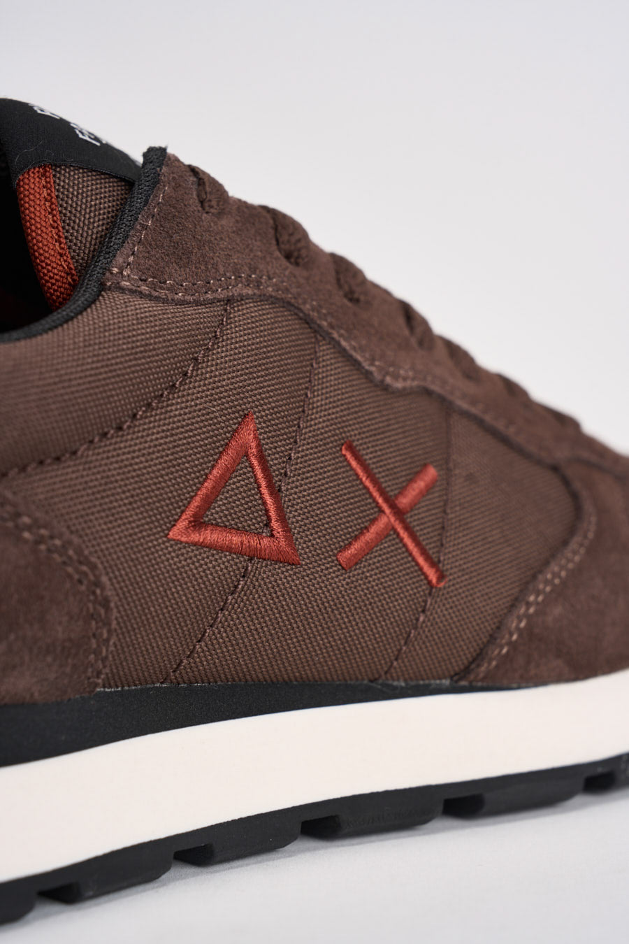 Sneakers uomo in suede e tessuto marrone CPZ46101 08 SUN68 