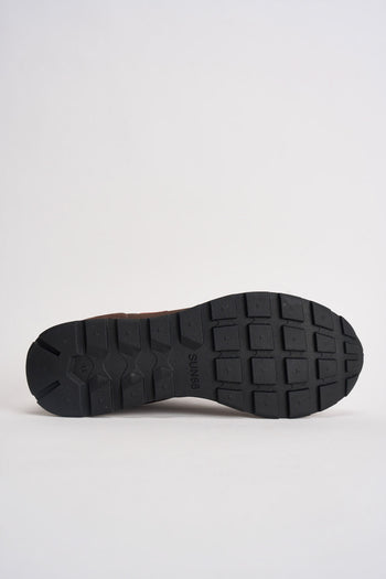 Sneakers uomo in suede e tessuto marrone - 10