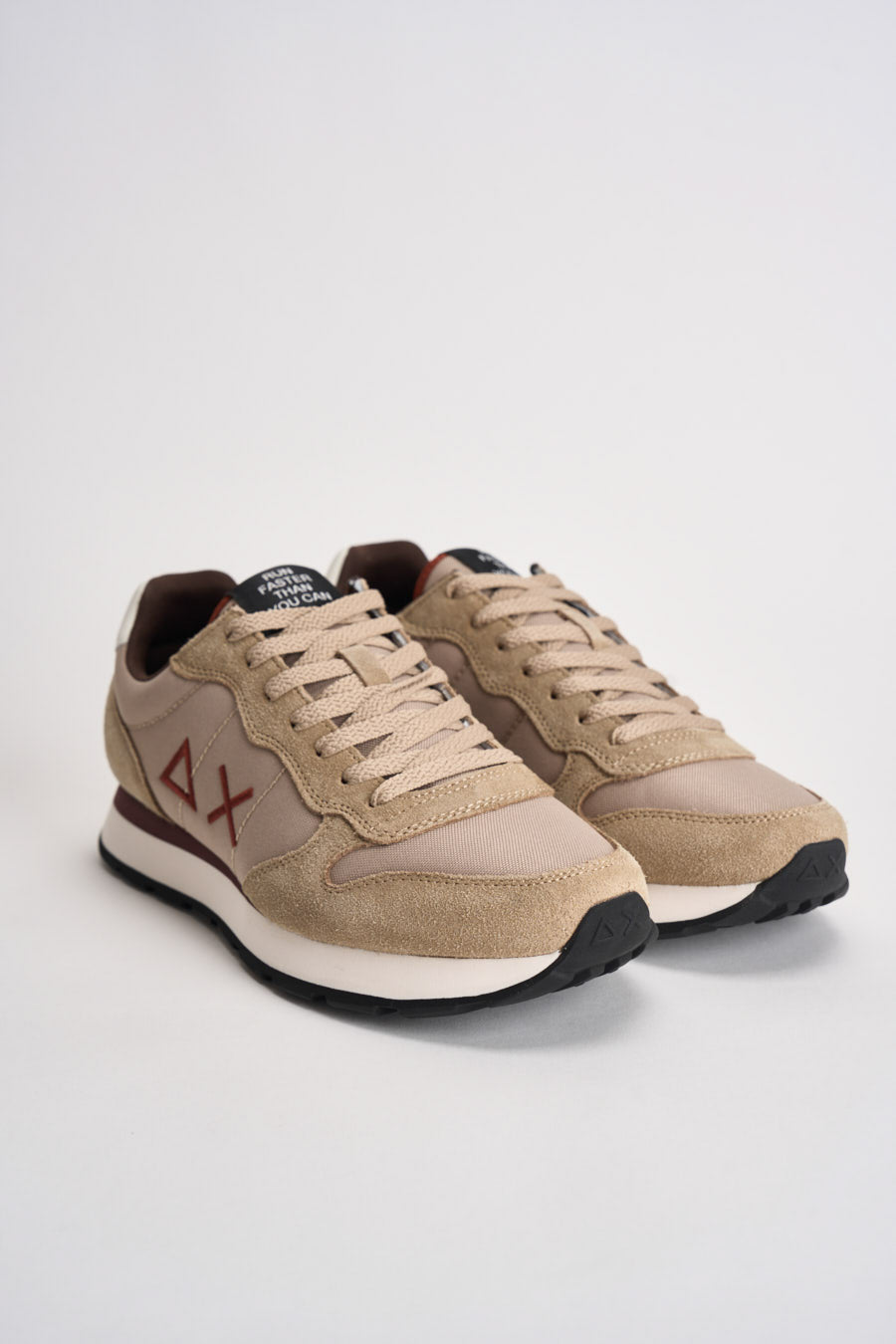 Sneakers uomo in suede e tessuto beige CPZ46101 77 SUN68 
