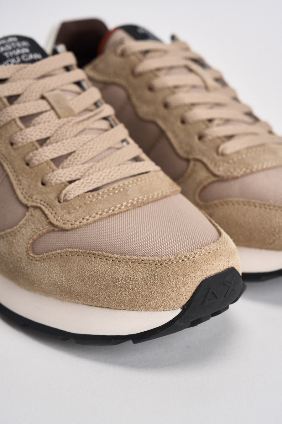 Sneakers uomo in suede e tessuto beige CPZ46101 77 SUN68 