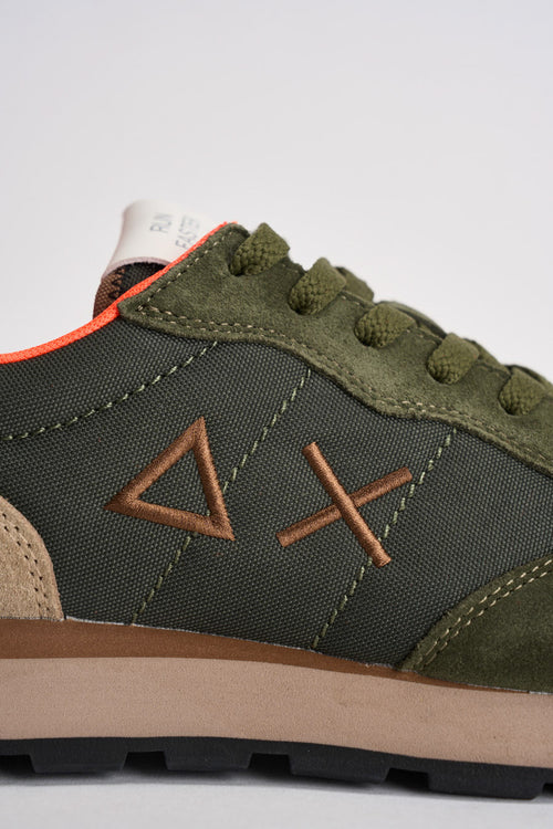 Sneakers uomo in suede verde - 2