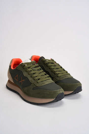 Sneakers uomo in suede verde - 3