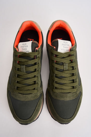 Sneakers uomo in suede verde - 6