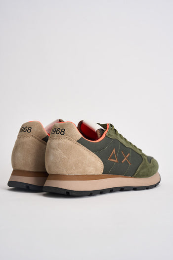 Sneakers uomo in suede verde - 7