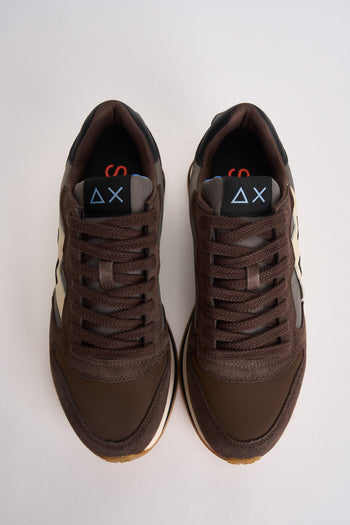 Sneakers uomo in suede marrone - 6