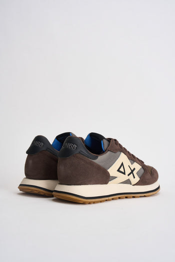 Sneakers uomo in suede marrone - 7