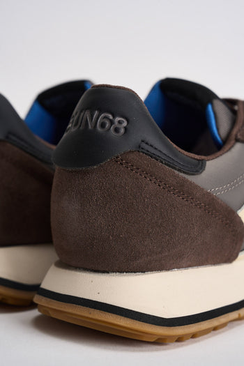 Sneakers uomo in suede marrone - 8