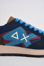 Sneakers uomo in suede blu CPZ46125 07 SUN68 