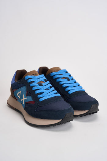 Sneakers uomo in suede blu - 3