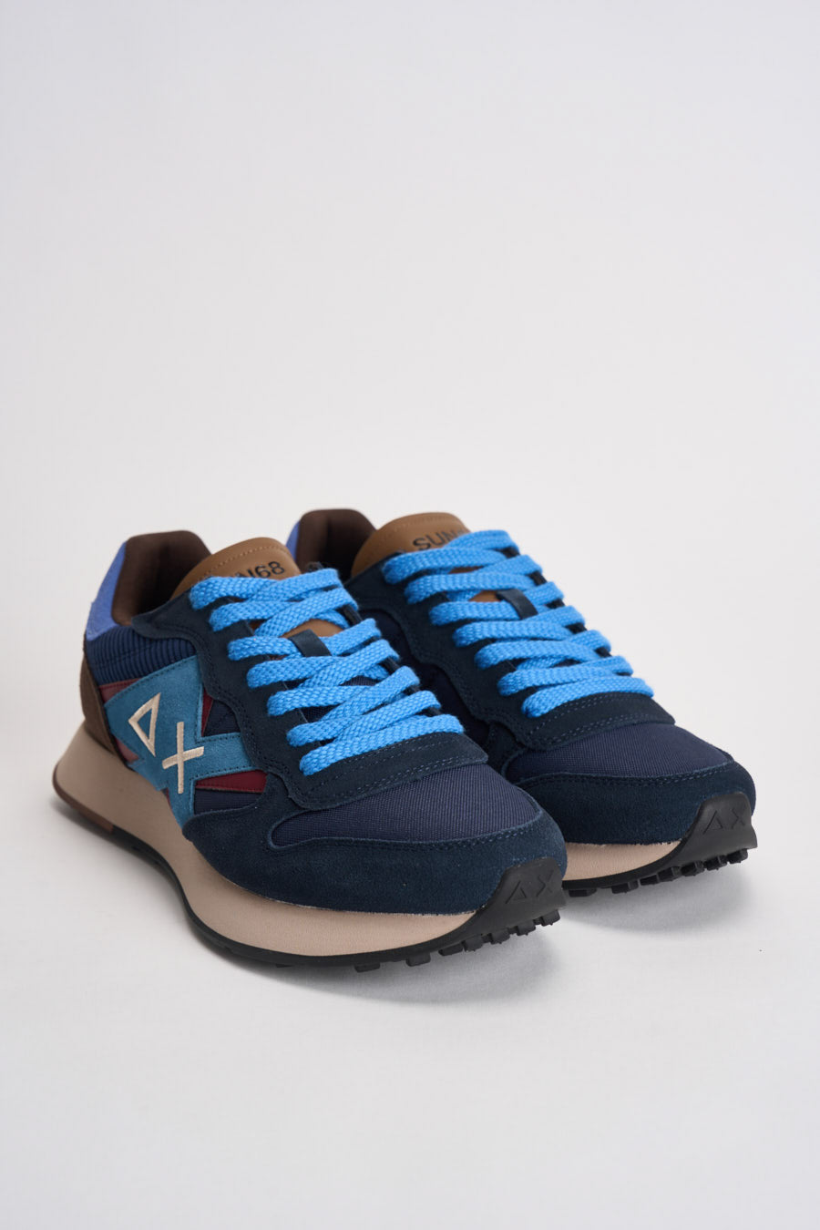 Sneakers uomo in suede blu CPZ46125 07 SUN68 