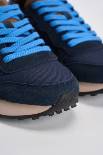 Sneakers uomo in suede blu - 4