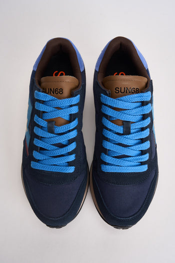 Sneakers uomo in suede blu - 6
