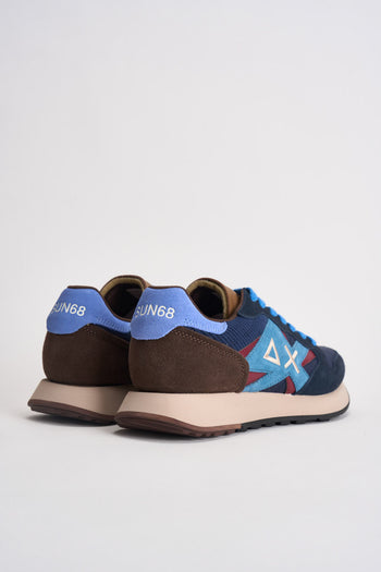 Sneakers uomo in suede blu - 7