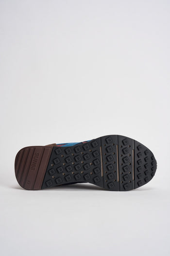 Sneakers uomo in suede blu - 9
