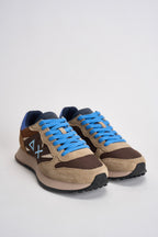 Sneakers uomo in suede totora e azzurro CPZ46125 93 SUN68 