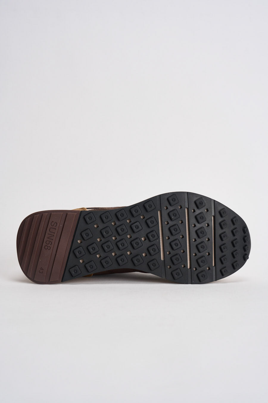 Sneakers uomo in suede totora e azzurro CPZ46125 93 SUN68 