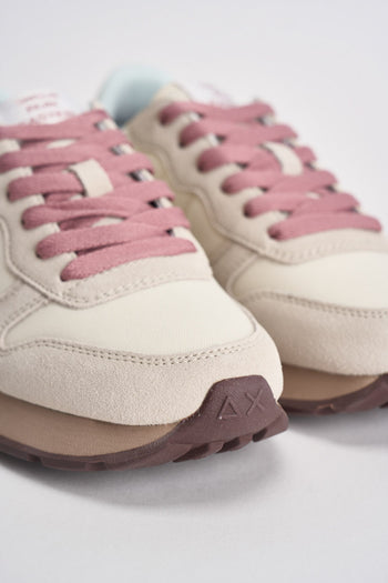 Sneakers donna in suede panna - 4