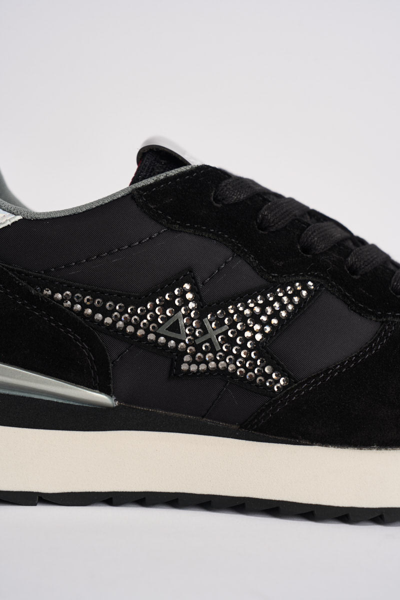 Sneakers donna con strass nere CPZ46223 11 SUN68 