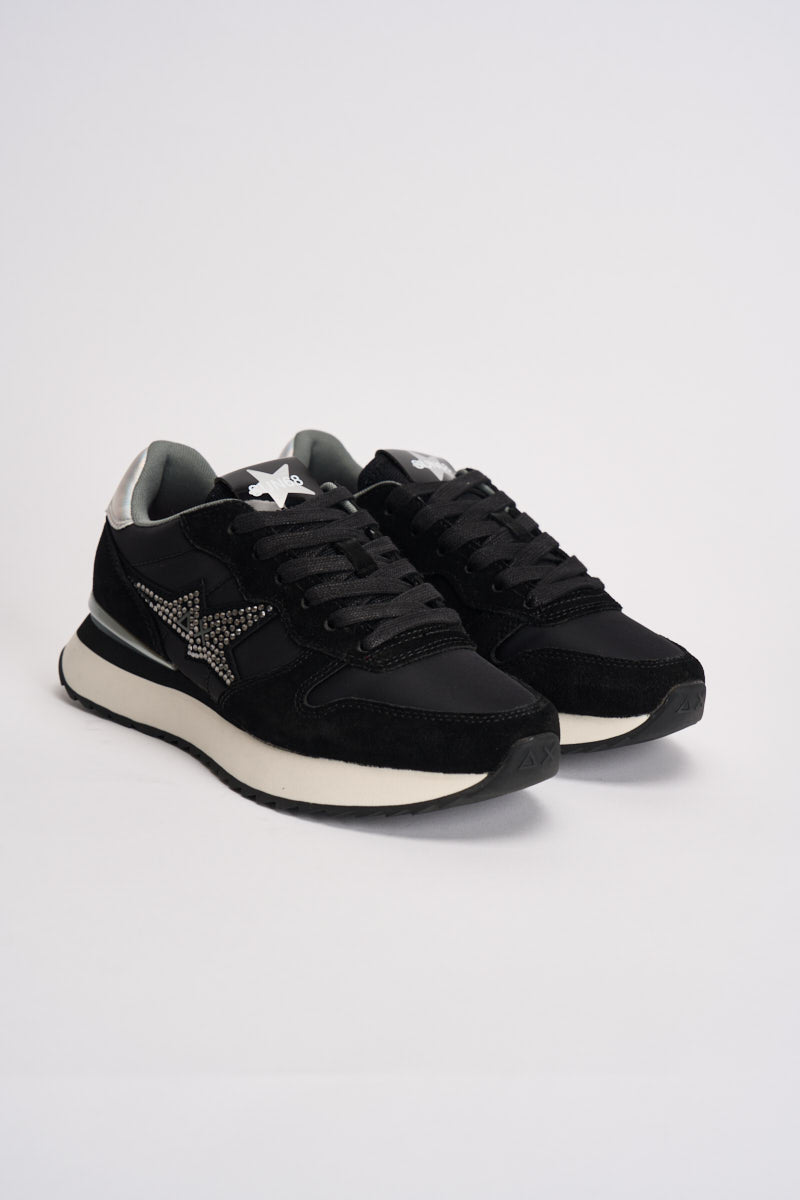 Sneakers donna con strass nere CPZ46223 11 SUN68 