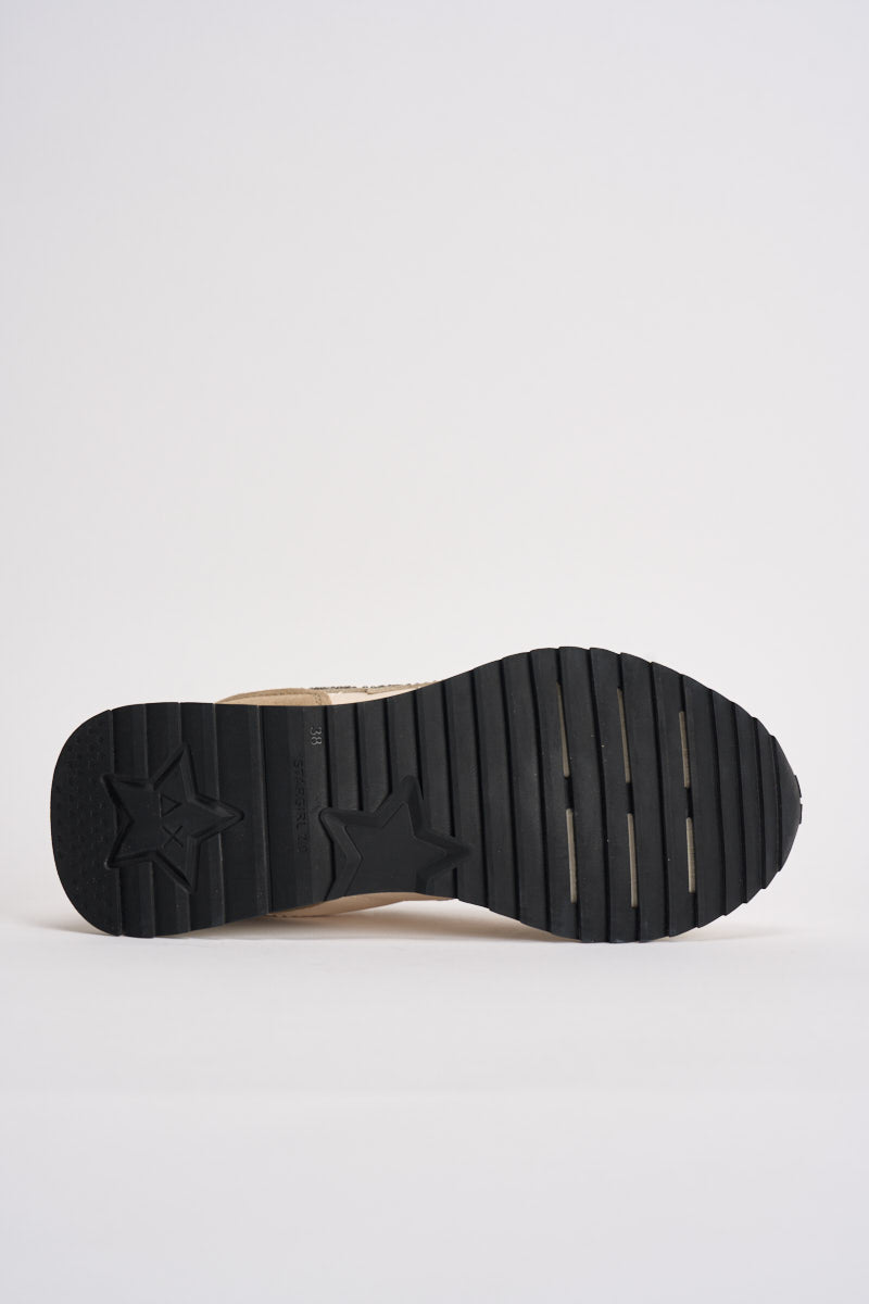 Sneakers donna con strass ecrù CPZ46223 31 SUN68 