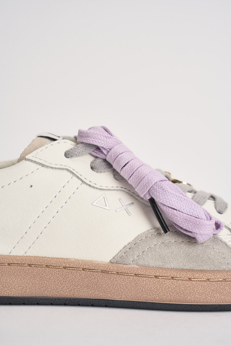 Sneakers donna con paillettes bianche CPZ46249 01 SUN68 