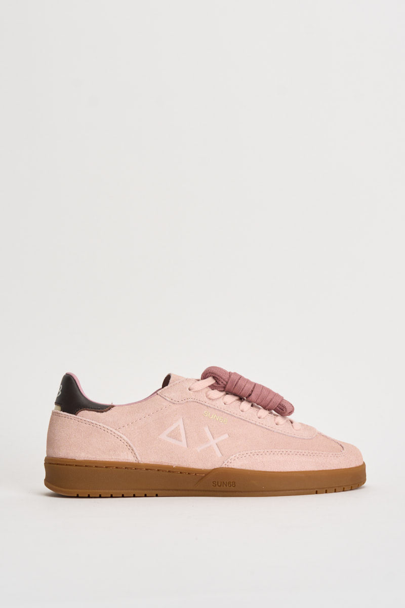 Sneakers donna in suede rosa CPZ46253 04 SUN68 