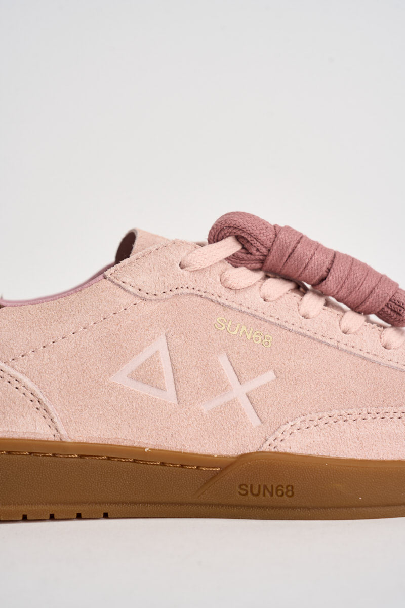 Sneakers donna in suede rosa CPZ46253 04 SUN68 