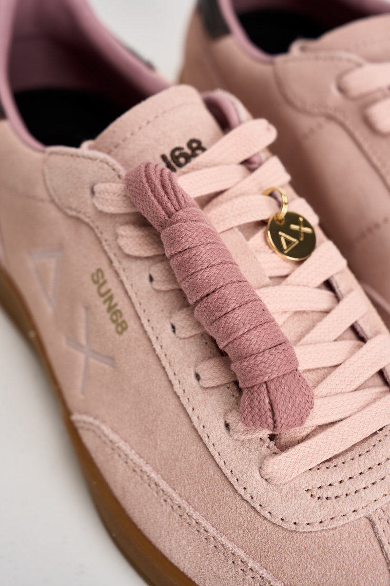 Sneakers donna in suede rosa CPZ46253 04 SUN68 