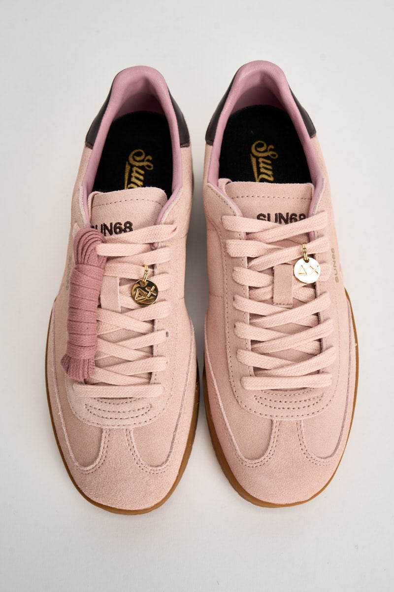 Sneakers donna in suede rosa CPZ46253 04 SUN68 