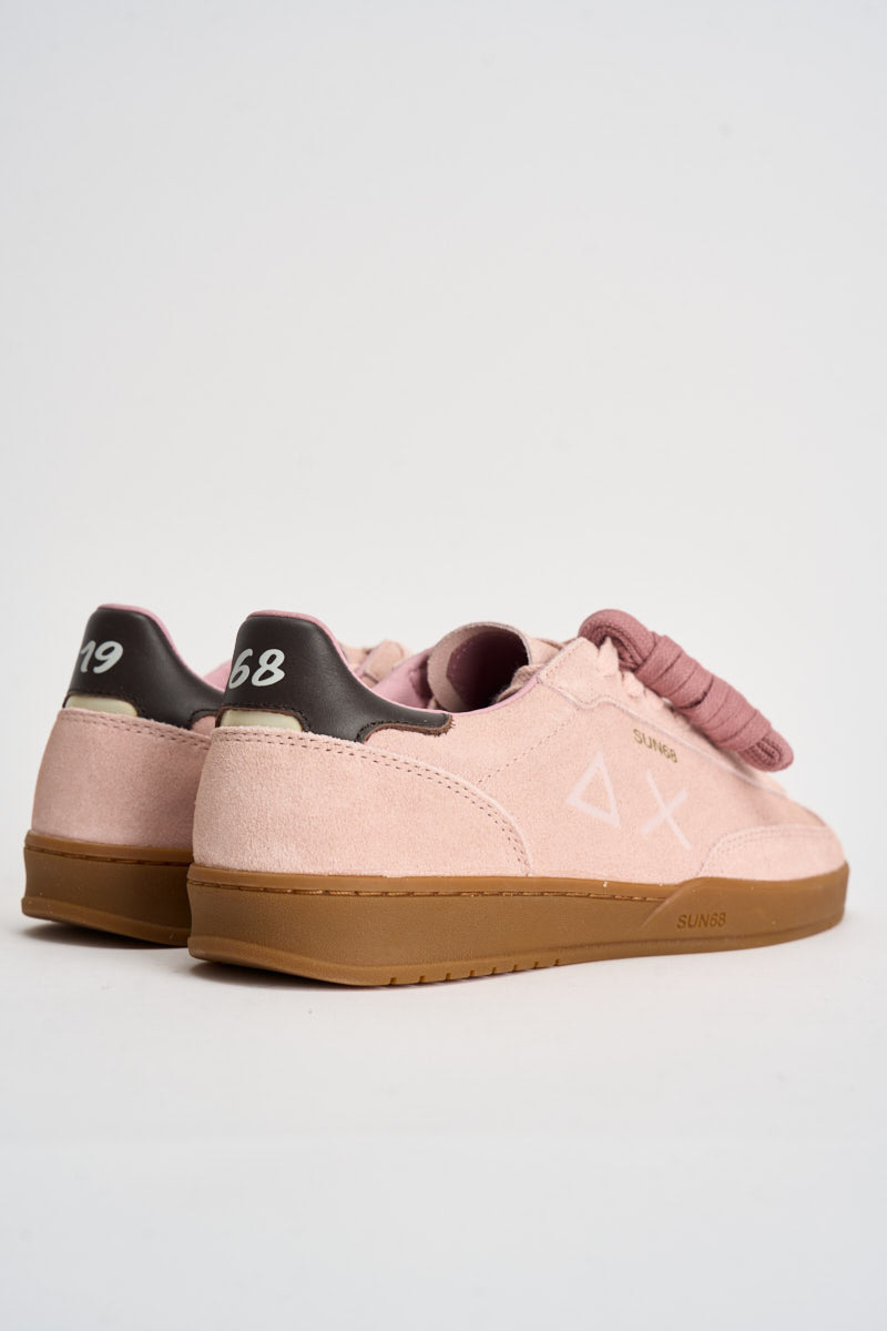Sneakers donna in suede rosa CPZ46253 04 SUN68 