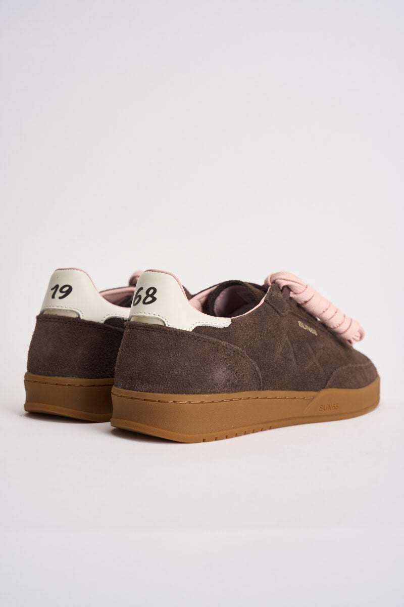 Sneakers donna in suede marrone CPZ46253 08 SUN68 