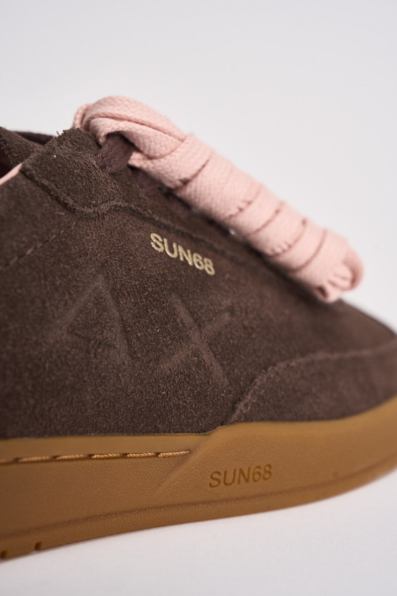Sneakers donna in suede marrone CPZ46253 08 SUN68 