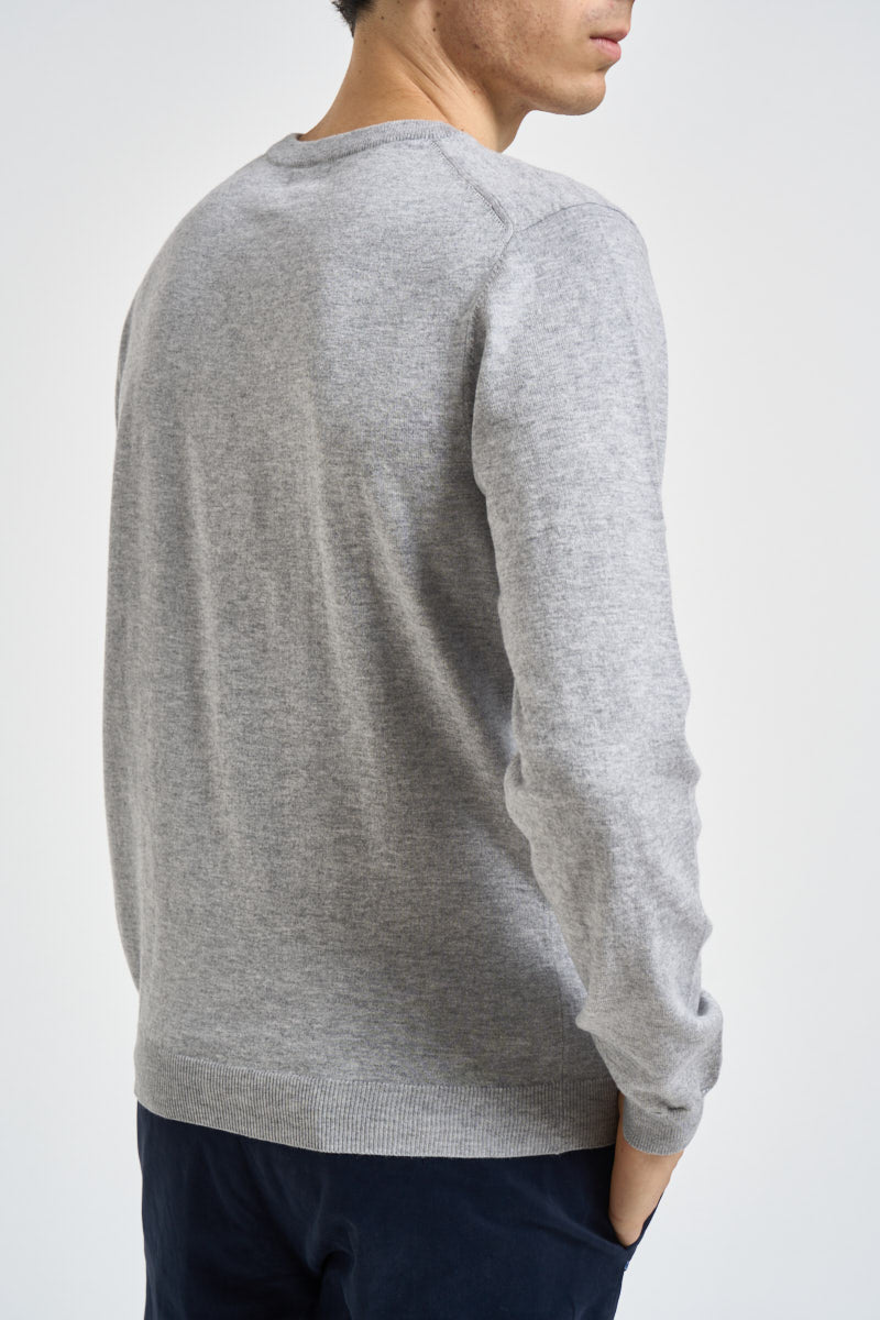 Maglia uomo girocollo grigio chiaro K46101 06 SUN68 