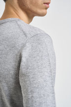 Maglia uomo girocollo grigio chiaro K46101 06 SUN68 